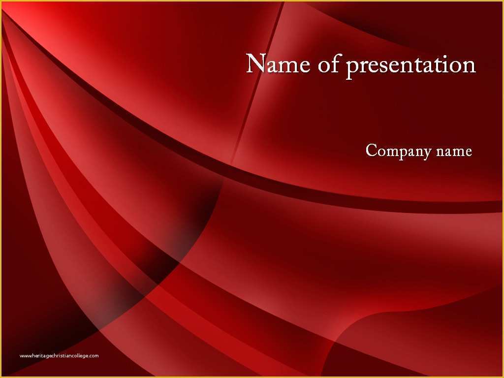 Powerpoint Template Design Free Download Of Download Free Red Curtain Powerpoint Template for Presentation