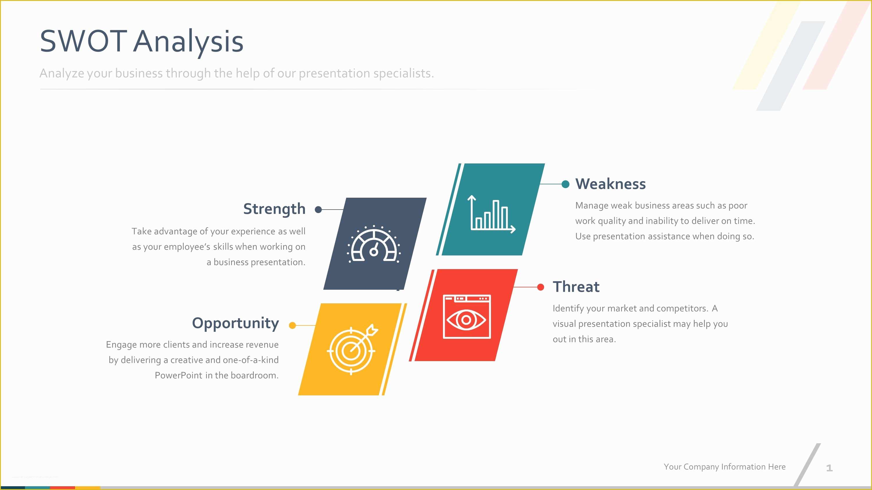 Powerpoint Templates Free Download Of Download Free Colorful Swot Powerpoint Slides Templates