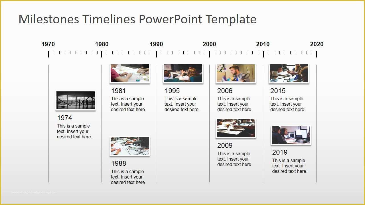 Powerpoint Timeline Template Free Of Milestones Timeline Powerpoint Template Slidemodel
