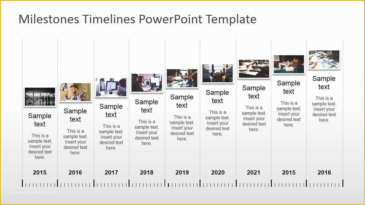 Powerpoint Timeline Template Free Of Milestones Timeline Powerpoint Template Slidemodel