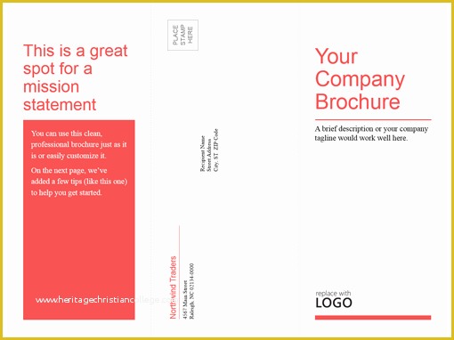 Ppt Brochure Templates Free Of Brochures Fice