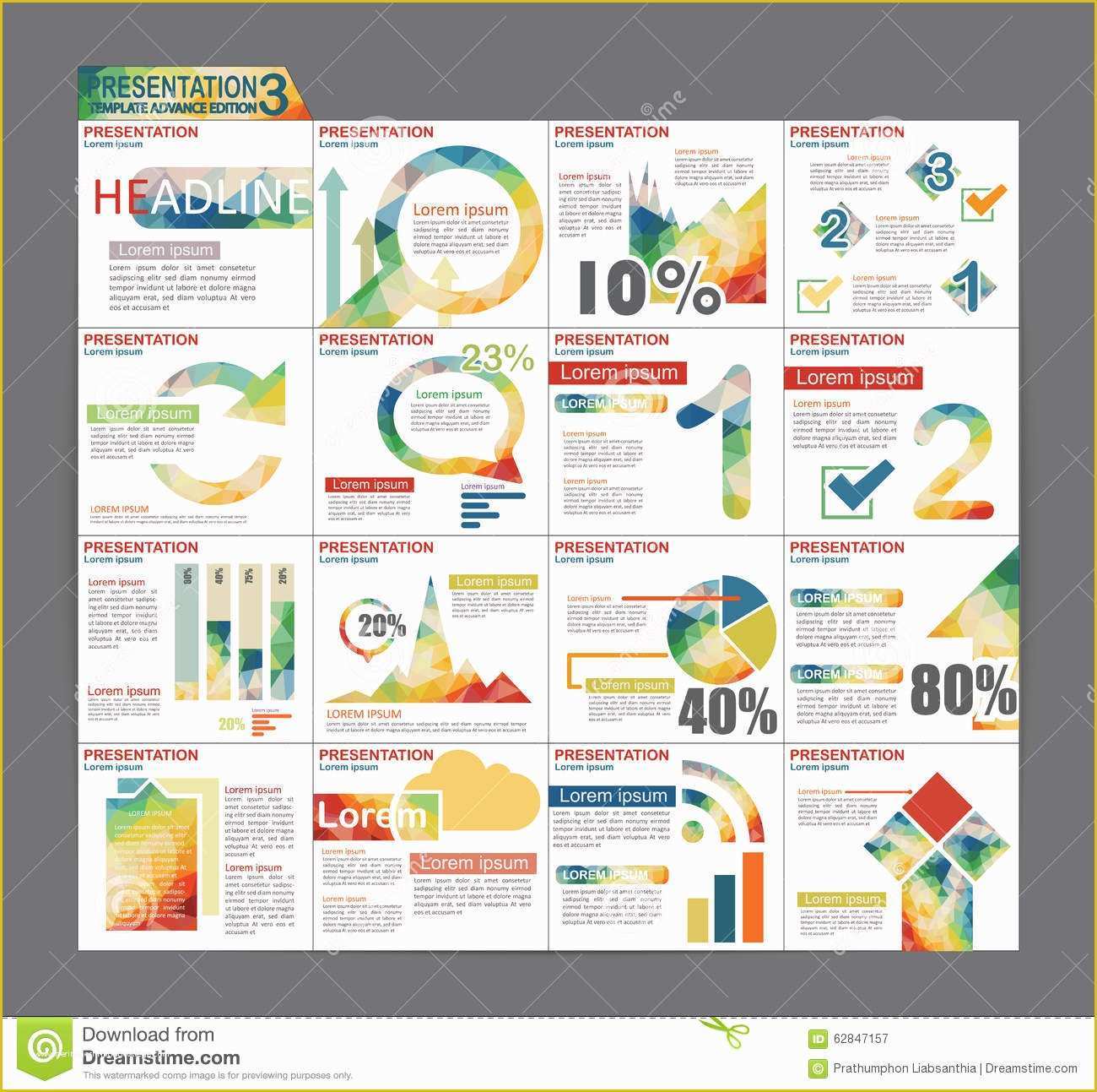 Ppt Brochure Templates Free Of Colorful Infographic Presentation Template Brochure Flyer