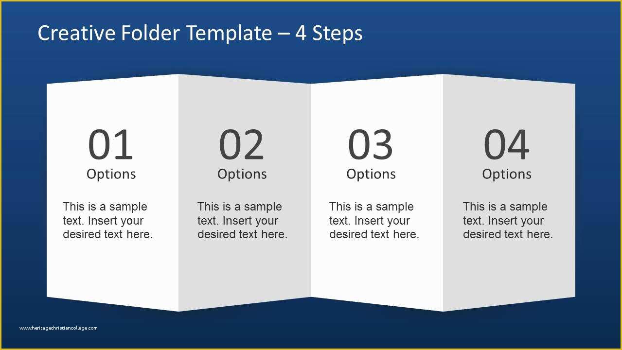 Ppt Brochure Templates Free Of Creative Folder Template Layout for Powerpoint Slidemodel