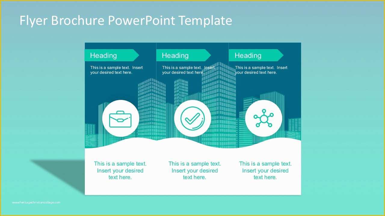 Ppt Brochure Templates Free Of Flyer Brochure Powerpoint Template Slidemodel