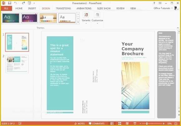 Ppt Brochure Templates Free Of Powerpoint Brochure Template Sajtovi