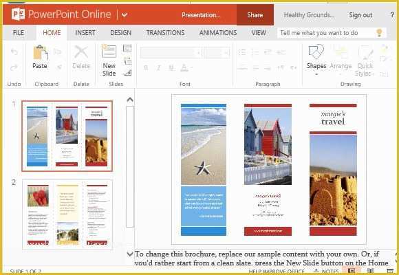 Ppt Brochure Templates Free Of Travel Brochure Maker Templates for Powerpoint