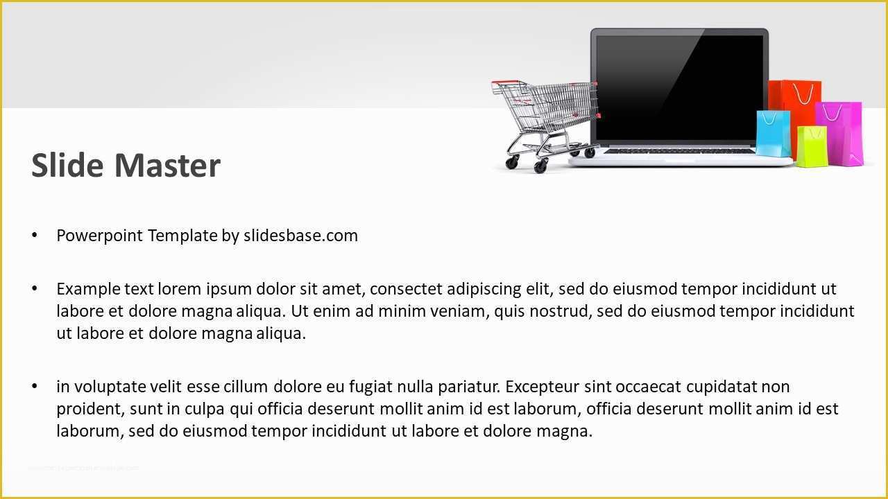 Ppt Templates for Online Shopping Free Download Of E Merce Line Shopping Powerpoint Template