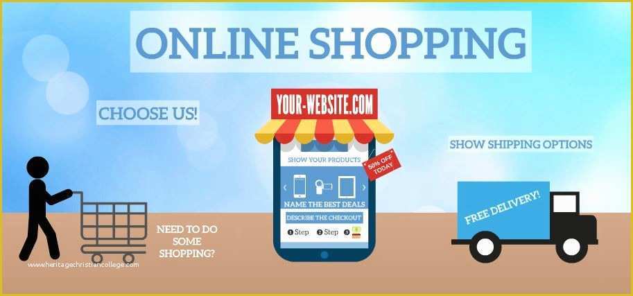 Ppt Templates for Online Shopping Free Download Of Line Shopping Presentation Template