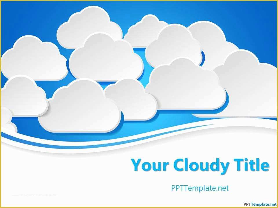 Ppt Templates for Technical Presentation Free Download Of Free Clouds Ppt Template
