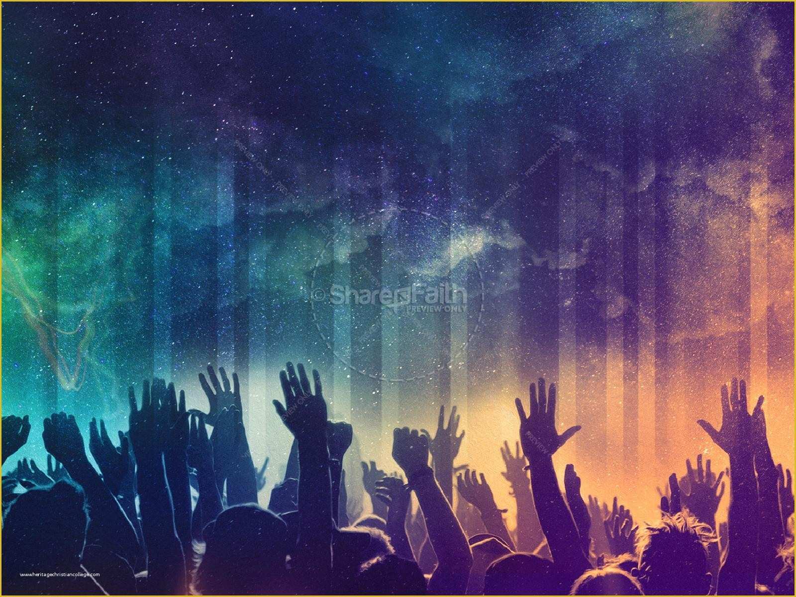 Praise and Worship Powerpoint Templates Free Of Be Lifted High Church Powerpoint