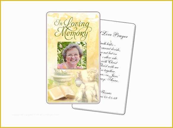 Prayer Card Template Free Of 16 Obituary Card Templates Free Printable Word Excel