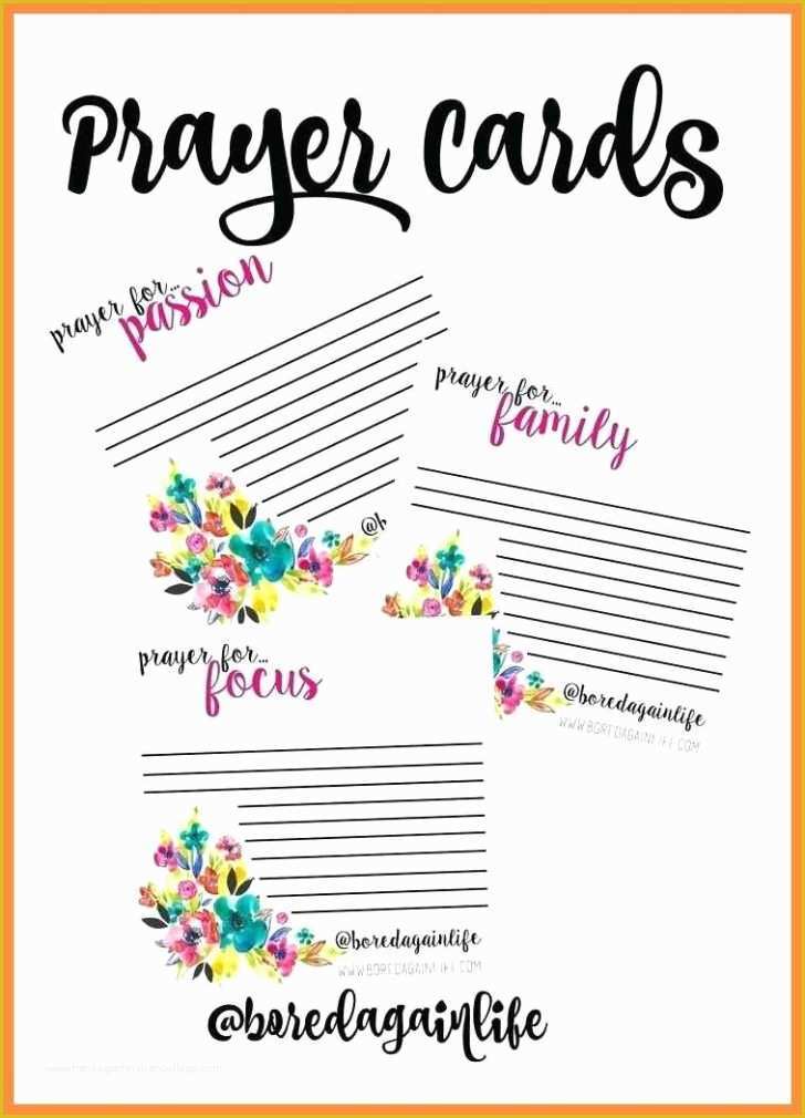 Prayer Card Template Free Of Church Program Template Inspirational Prayer Request Cards