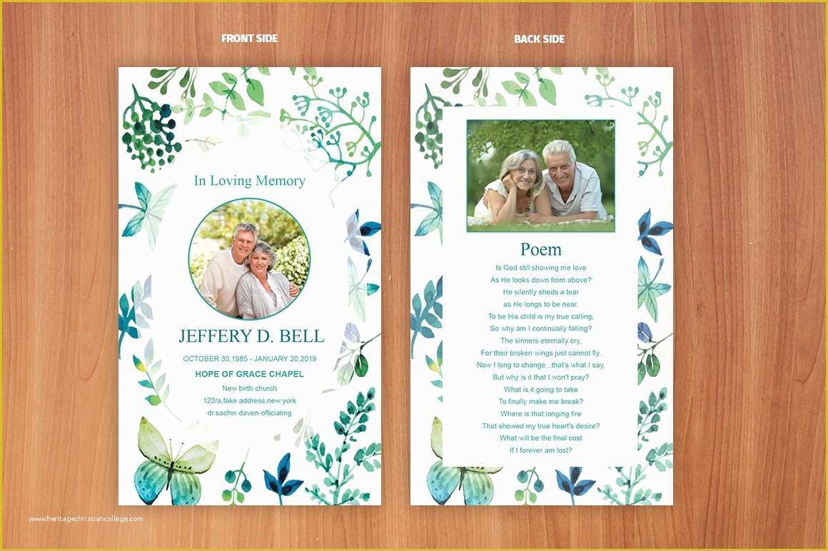 Prayer Card Template Free Of Funeral Prayer Card Template Card Templates Creative