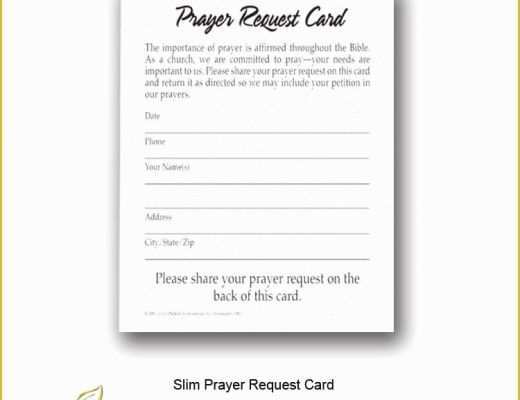 Prayer Card Template Free Of Prayer Request Cards Growthpartners International