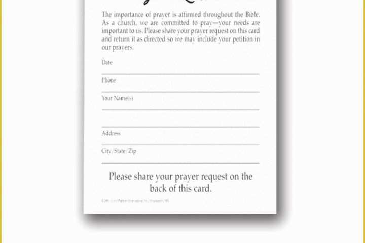 Prayer Card Template Free Of Prayer Request Cards Growthpartners International