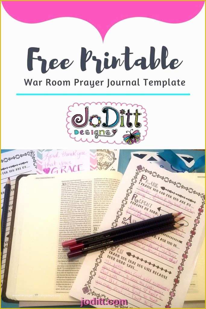 Prayer Card Template Free Of War Room Prayer Journal Template Free Printable