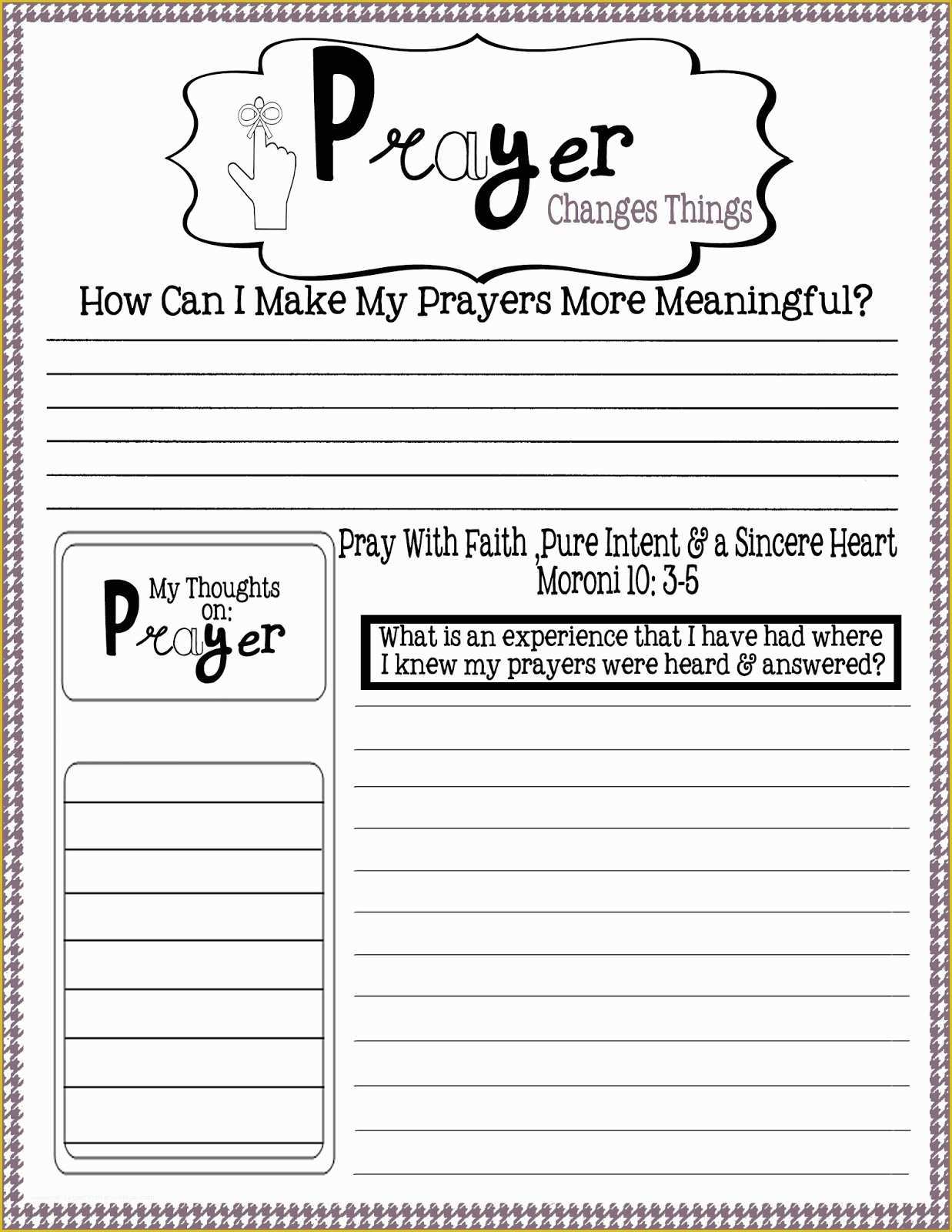 Prayer Letter Templates Free Of 5 Best Of Prayer Request Printable Pdf Template