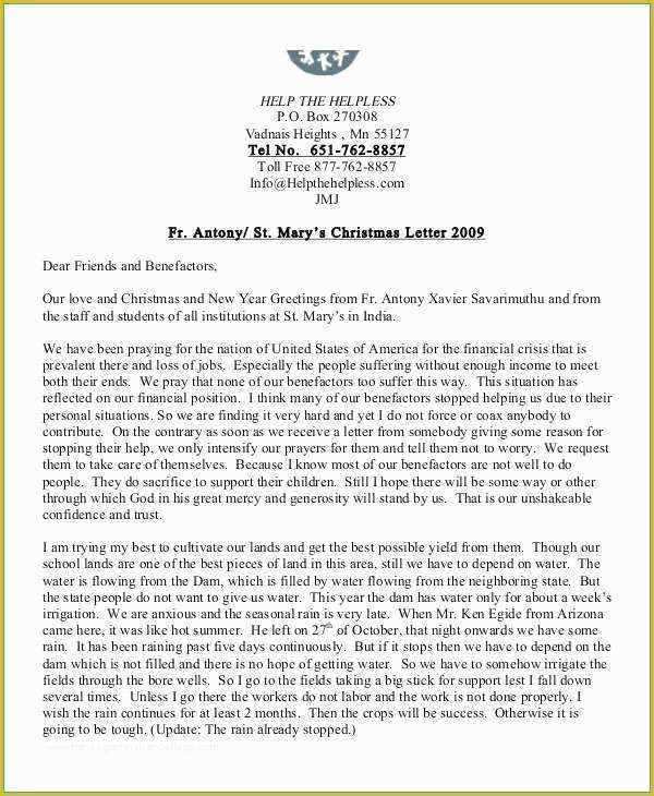 Prayer Letter Templates Free Of Christmas Letter Templates Free