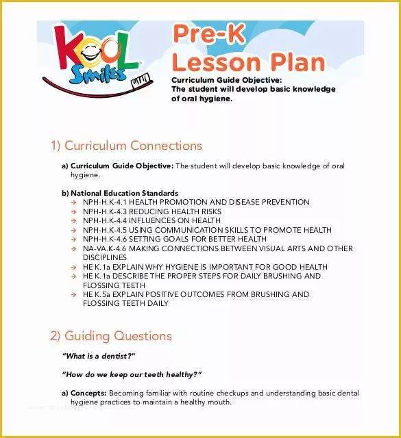 Pre K Lesson Plan Template Free Of 21 Preschool Lesson Plan Templates Doc Pdf Excel