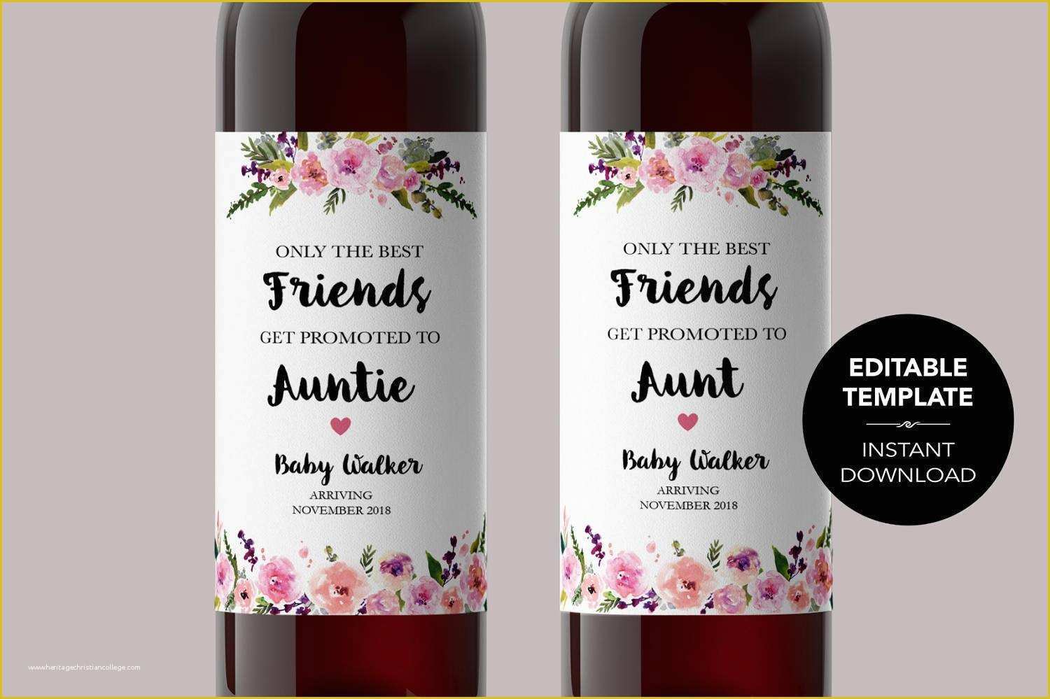 Pregnancy Announcement Templates Free Download Of Editable Pregnancy Announcement Wine Label Template Edit Wine