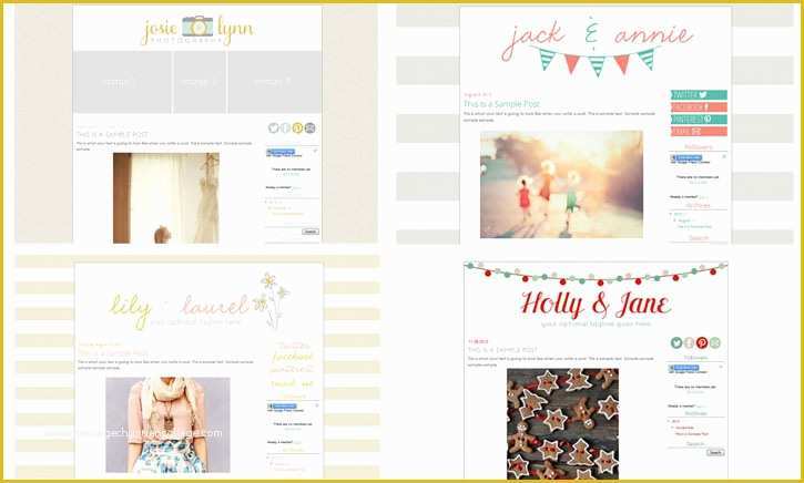 Premade Website Templates Free Of 17th Ave Design Premade Blog Template Giveaway Simple as