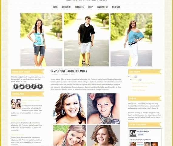 Premade Website Templates Free Of Premade Blogger Template 3 Column Graphy by