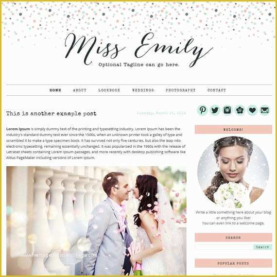 Premade Website Templates Free Of Premade Blogger Template Miss Emily Blogger by Shinymagic