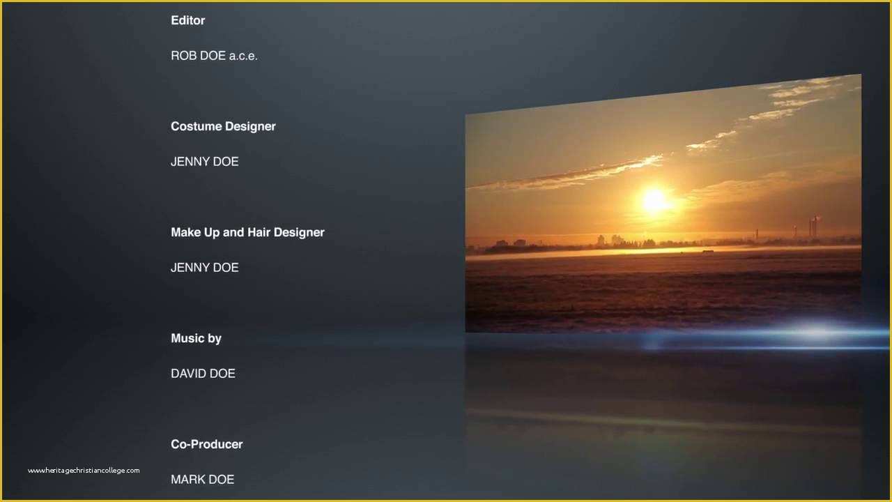 Premiere Pro Credits Template Free Of End Credits Premiere Pro Templates