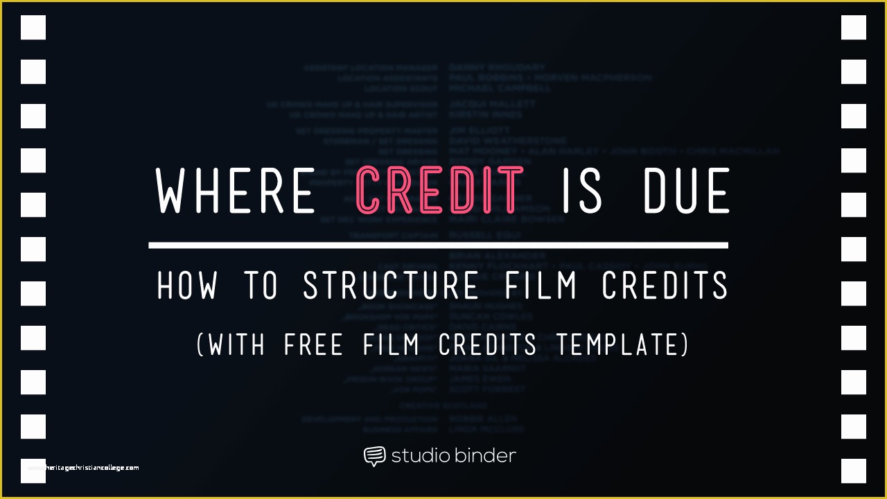 Premiere Pro Credits Template Free Of End Credits Template Templates Data