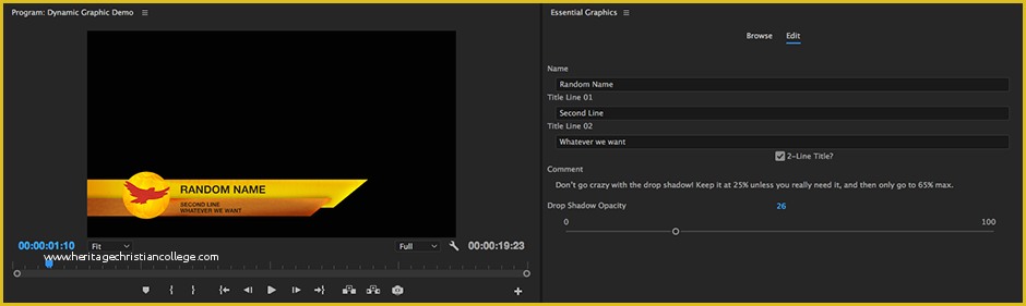 Premiere Pro Credits Template Free Of How to Use the Essential Graphics Panel