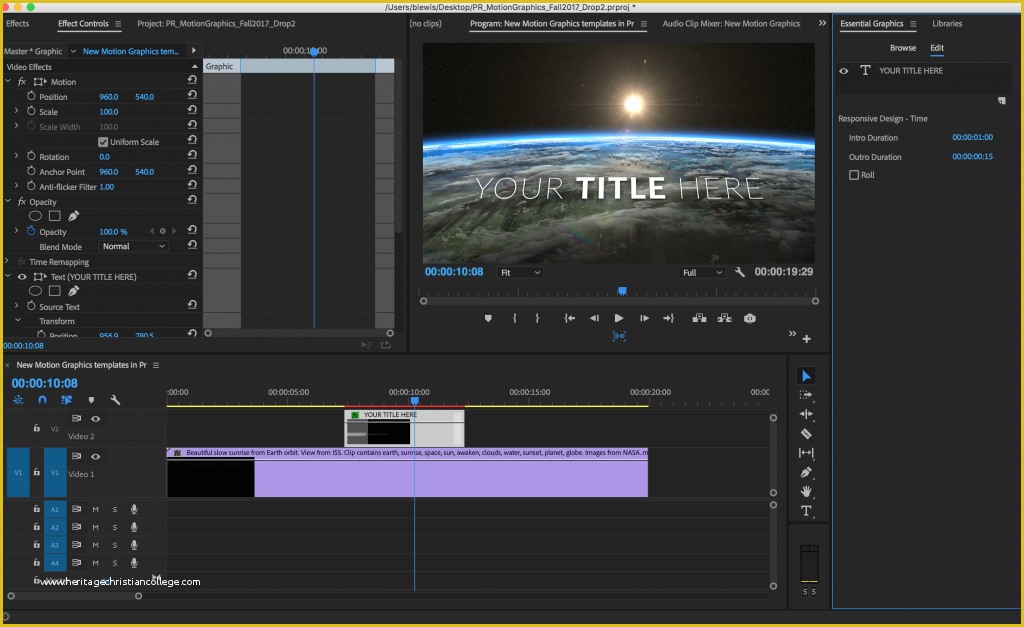 Premiere Pro Credits Template Free Of New Motion Graphics Templates Push the Creative Boundaries