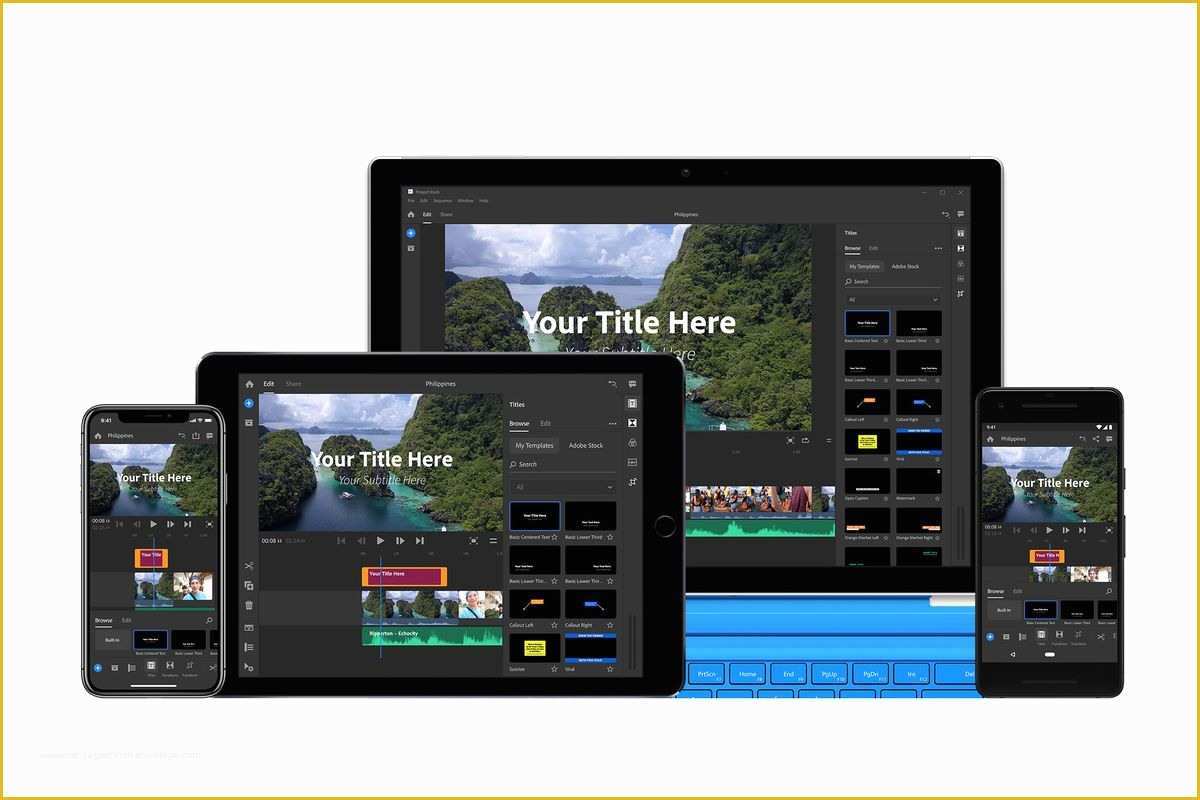 Premiere Templates Free Of Adobe Launches Premiere Rush Cc A Video Editing App Made