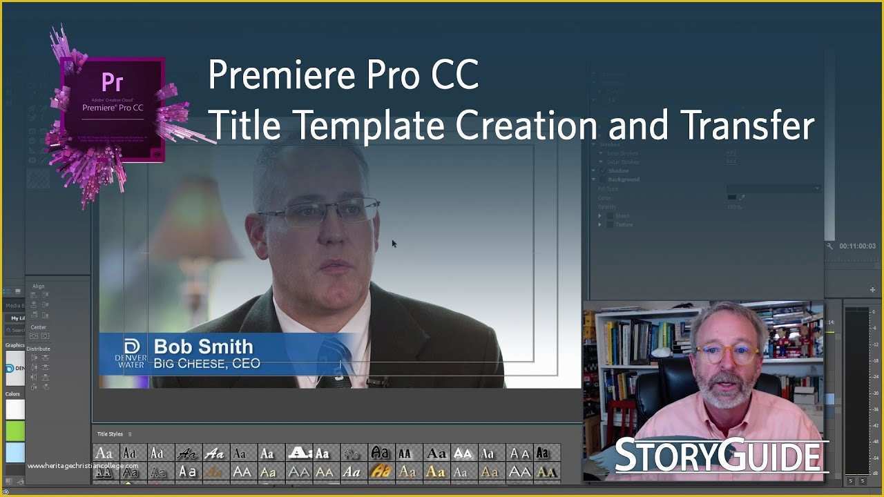 Premiere Templates Free Of Create Save and Title Templates In Premiere Pro Cc