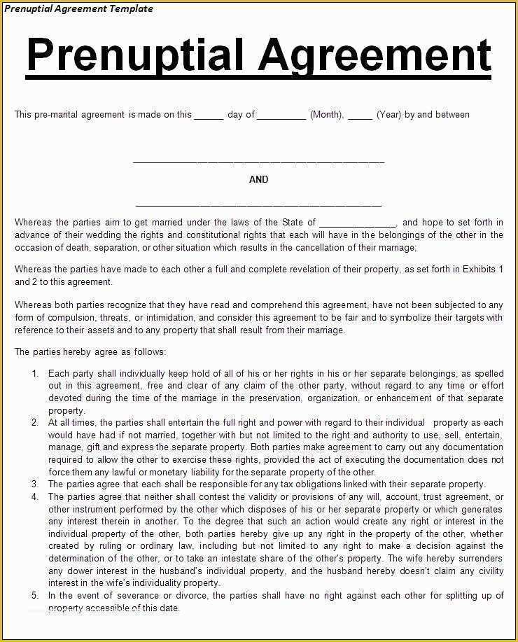 Prenup Template Free Of Boston Ma Divorce and Law Blog who Should Have A