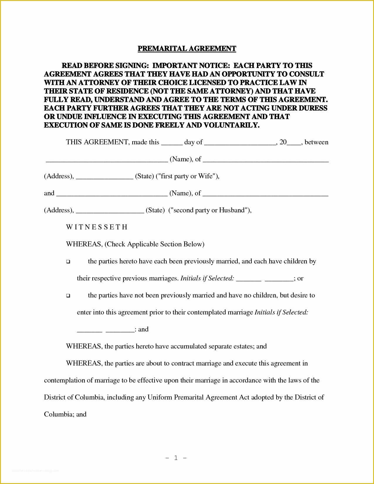 Prenup Template Free Of Prenuptial Agreement form Free 11 Things to Know
