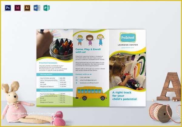 Preschool Brochure Template Free Of 16 Beautiful Child Care Brochure Templates Docs Ai