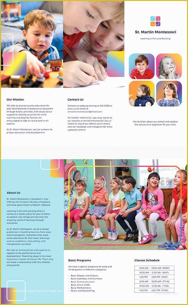 Preschool Brochure Template Free Of 24 Kindergarten Brochure Templates