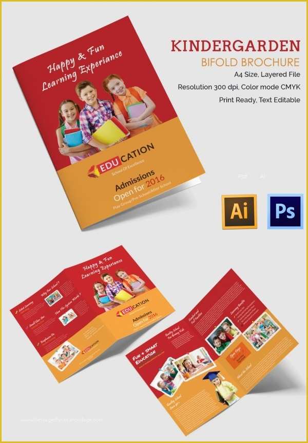 Preschool Brochure Template Free Of 24 Kindergarten Brochure Templates