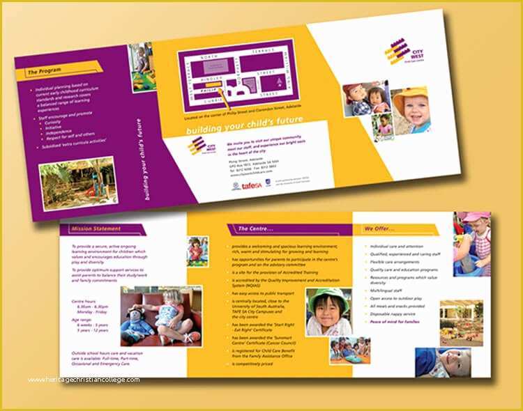 Preschool Brochure Template Free Of Child Care Flyer Template Yourweek 45f669eca25e