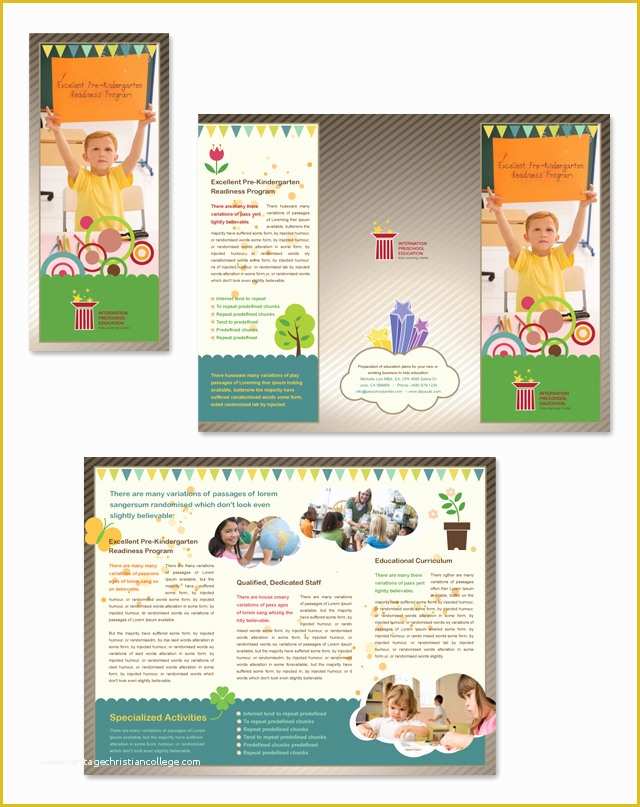 Preschool Brochure Template Free Of Preschool Education Tri Fold Brochure Template