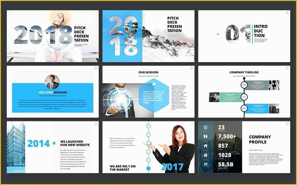 Presentation Deck Template Free Of 2018 Pitch Deck Powerpoint Template