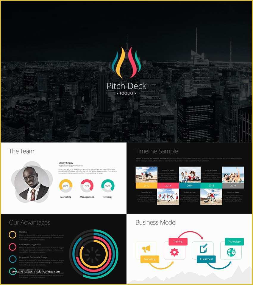 Presentation Deck Template Free Of 25 Best Pitch Deck Templates for Business Plan Powerpoint
