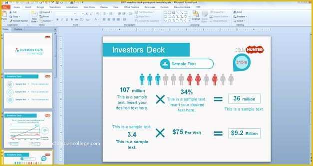 Presentation Deck Template Free Of Investor Deck Powerpoint Template This Free Powerpoint