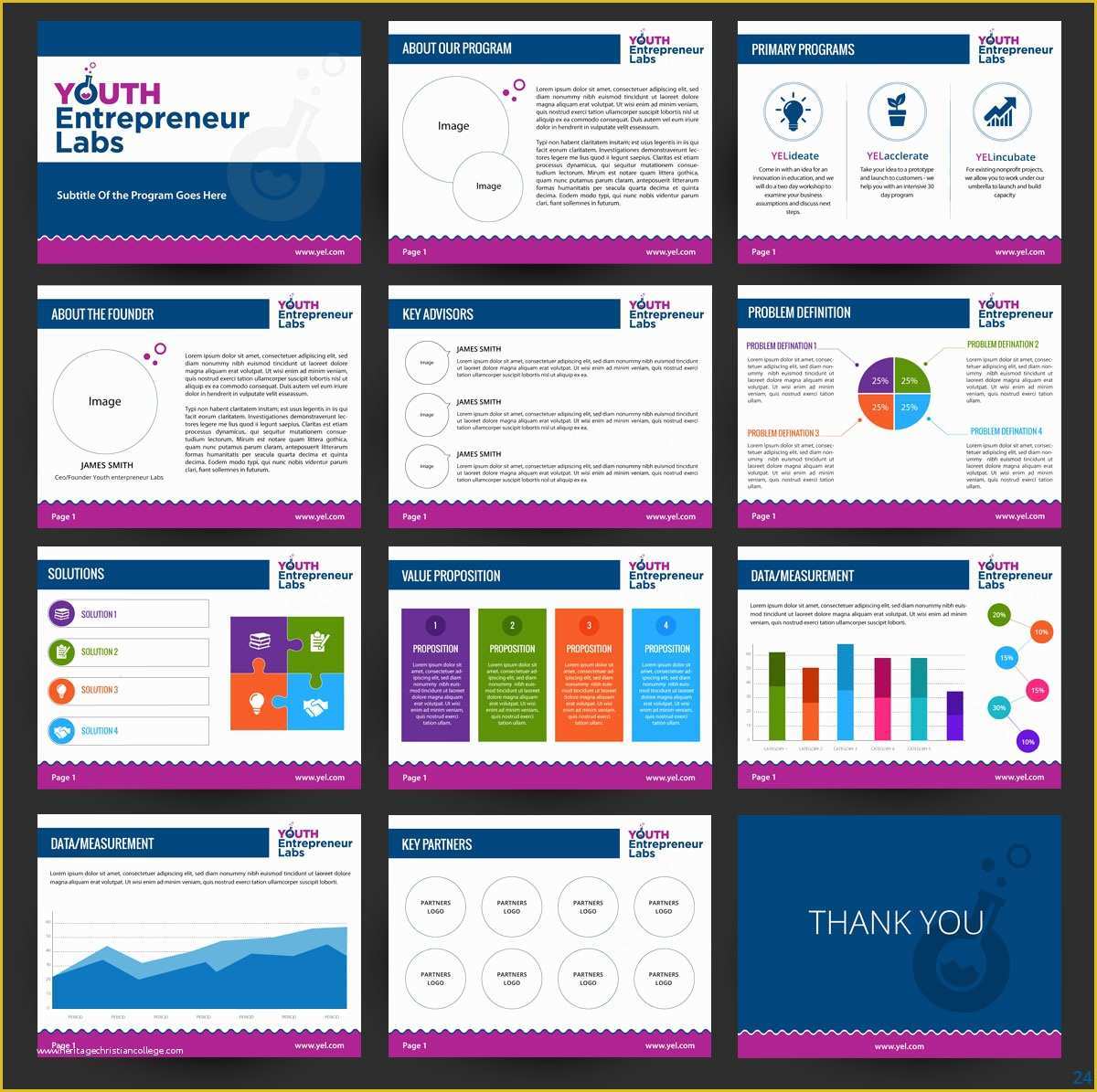 Presentation Deck Template Free Of Modern Professional Building Powerpoint Design for A