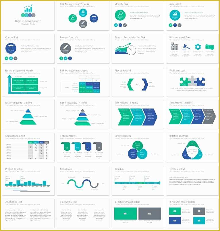 Presentation Deck Template Free Of Risk Management Powerpoint Template
