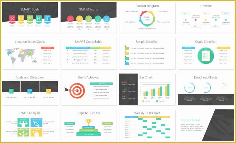 Presentation Deck Template Free Of Smart Goals Powerpoint Template Presentationdeck