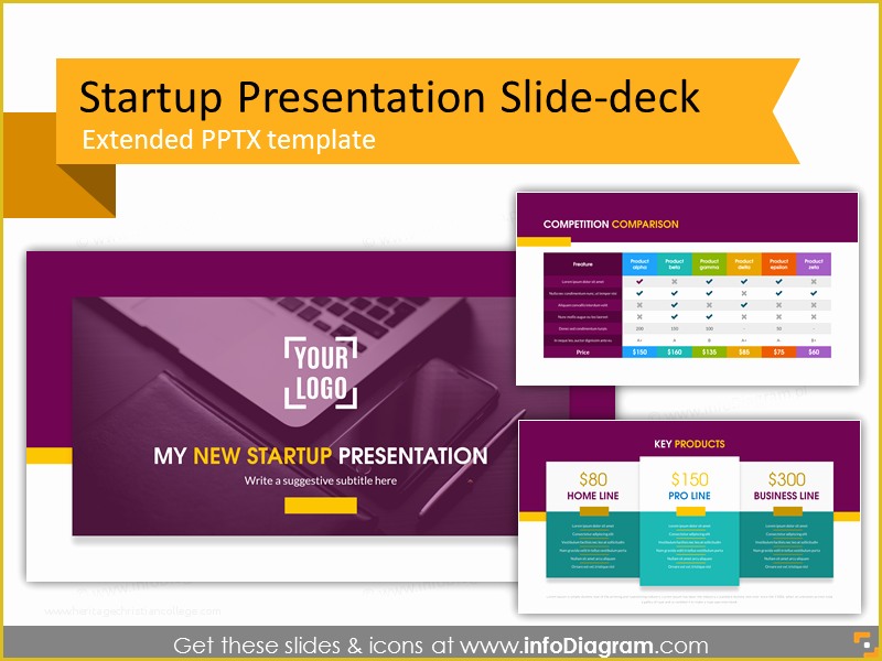Presentation Deck Template Free Of Startup Presentation Powerpoint Template Investor Pitch