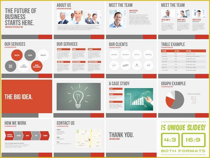 Presentation Deck Template Free Of Universal Pitch Deck Two Powerpoint Presentation