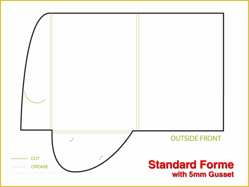 Presentation Folder Templates Free Of Standard Presentation Folder A4 Template with 5mm Gusset Spine