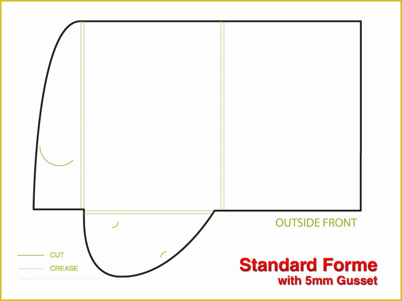 Presentation Folder Templates Free Of Standard Presentation Folder A4 Template with 5mm Gusset Spine